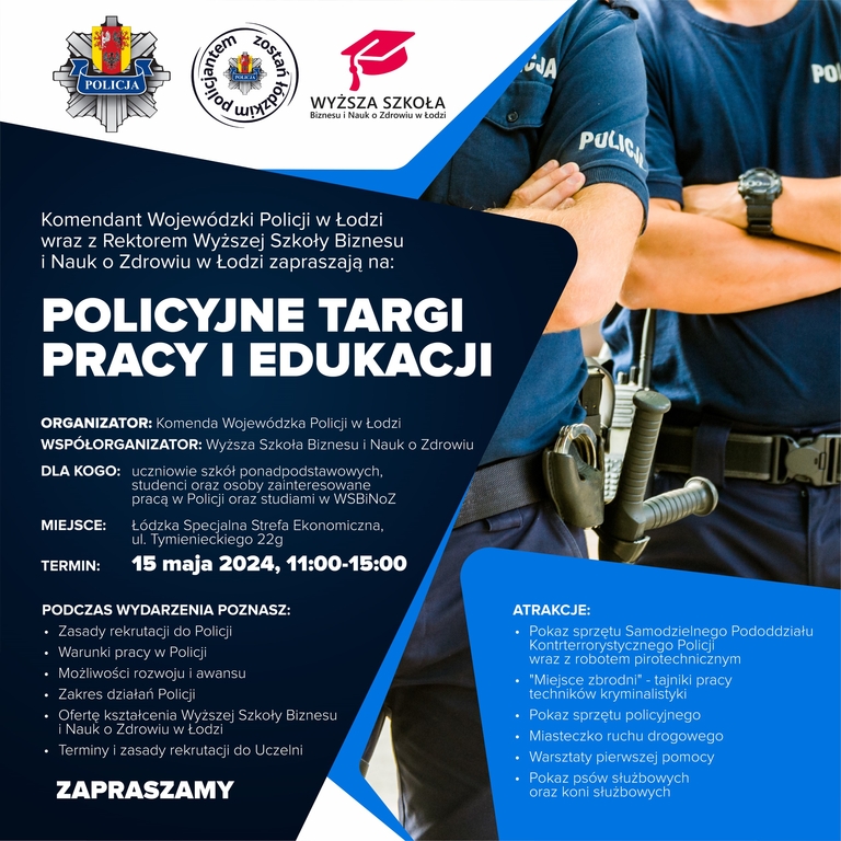 policyjne targi pracy plakat