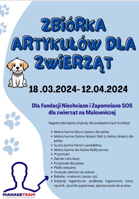 Plakat zbiórki