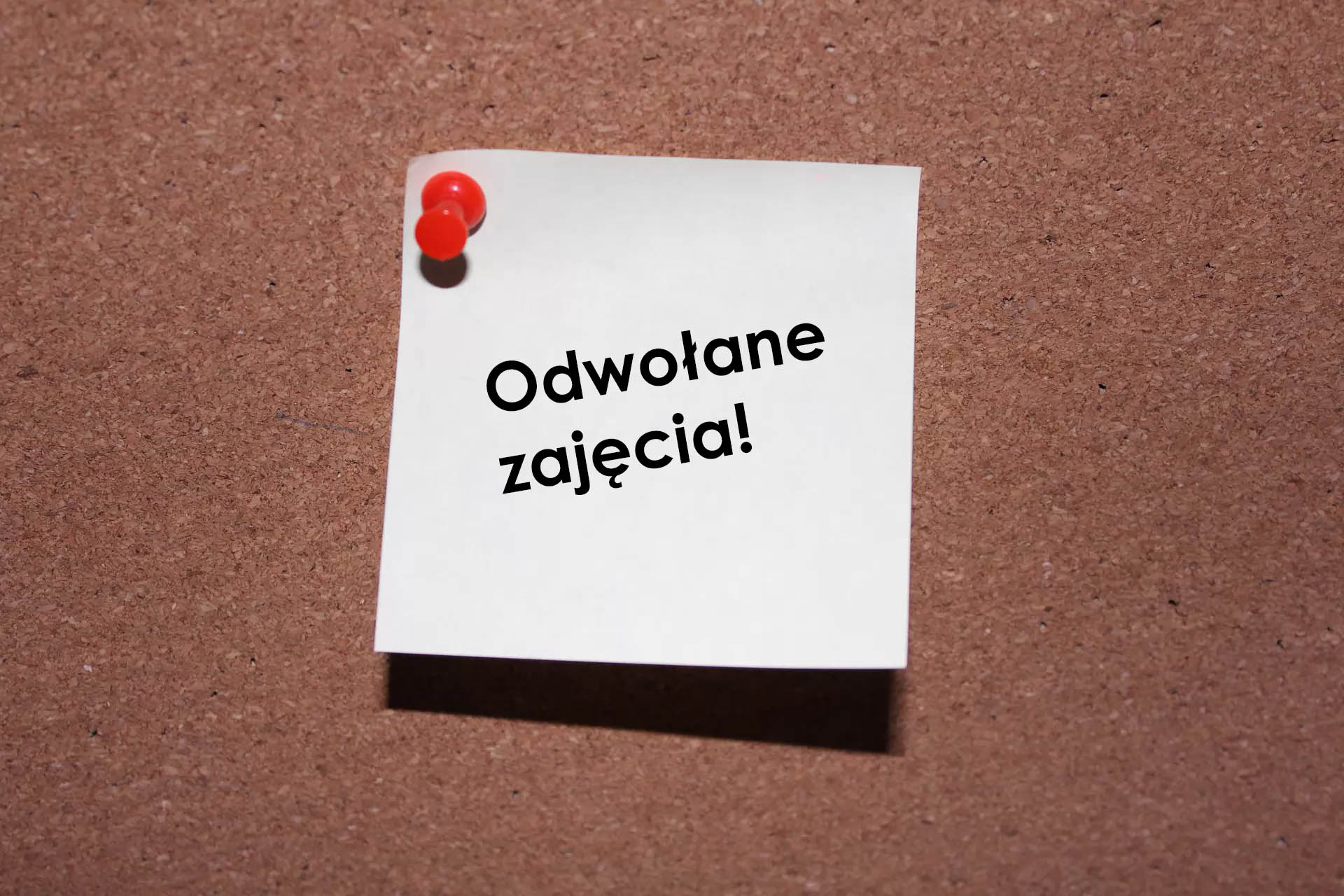 Odwołane zajęcia