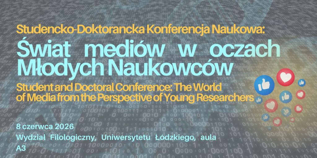Plakat II SDKN Świat mediów w oczach Młodych Naukowców