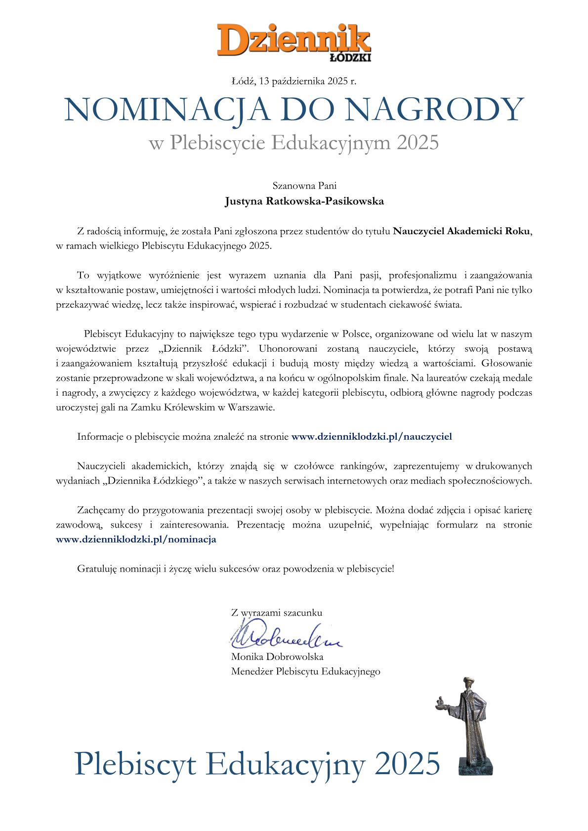 Justyna Ratkowska Justyna Ratkowska