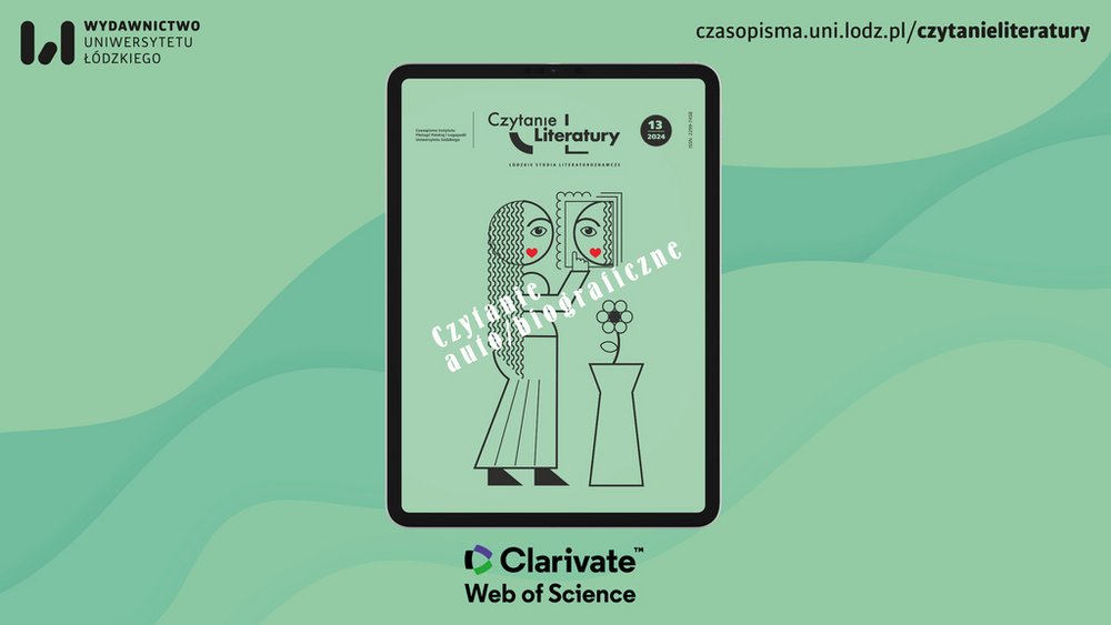 okładka czasopisma na zielonym tle