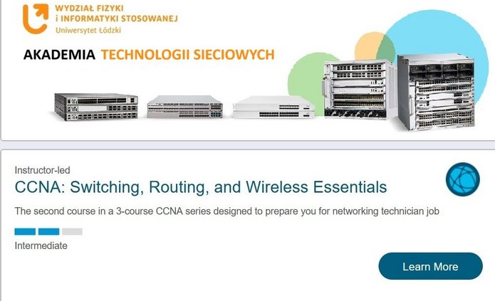 grafika dot. studiów podyplomowych CISCO