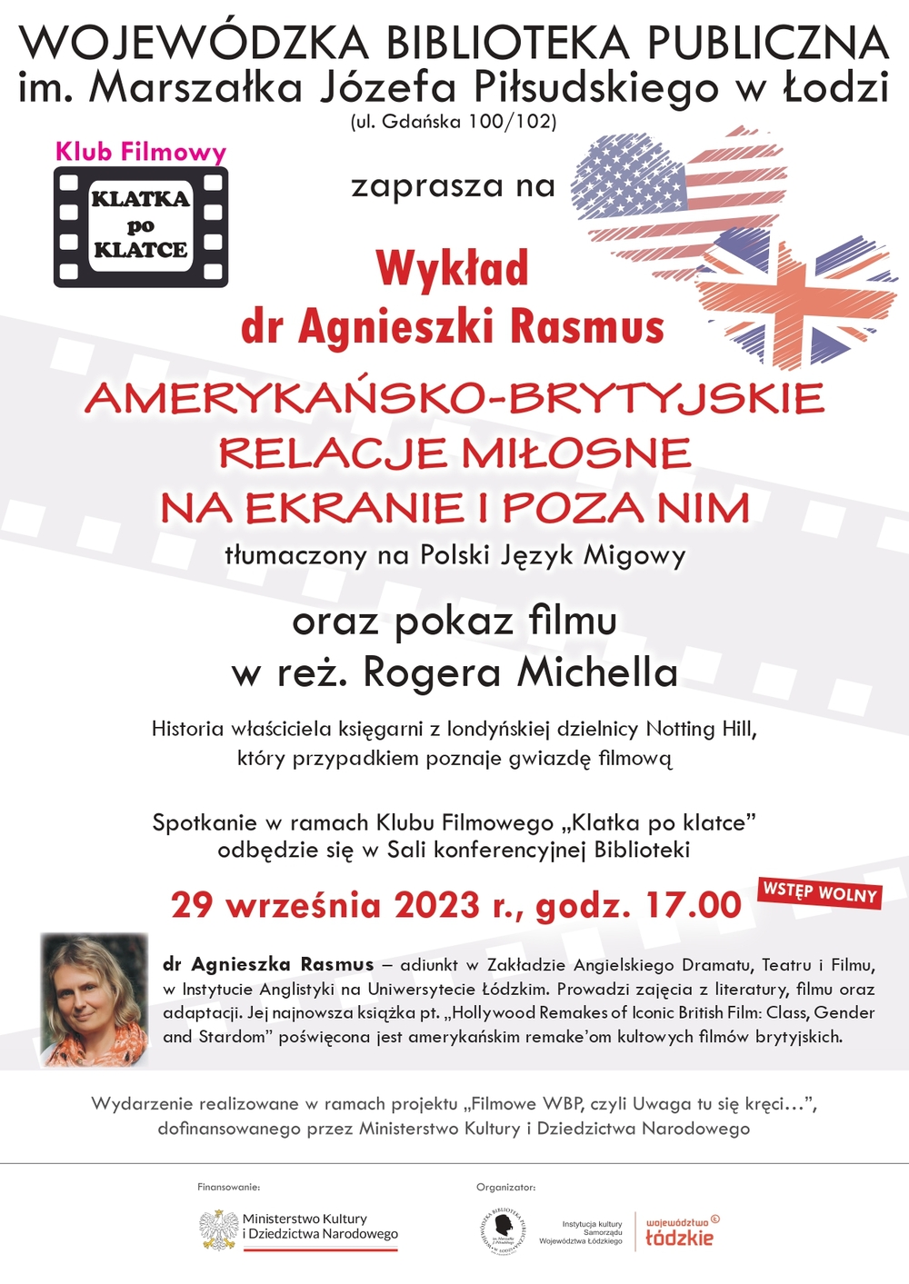 plakat wykład A Rasmus