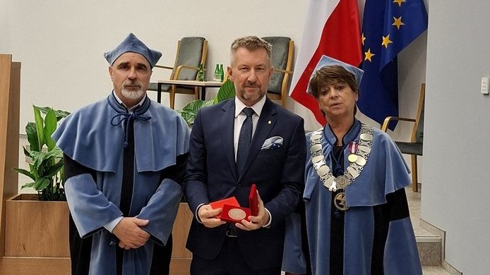 Krzysztof Garbacz z władzami WZ