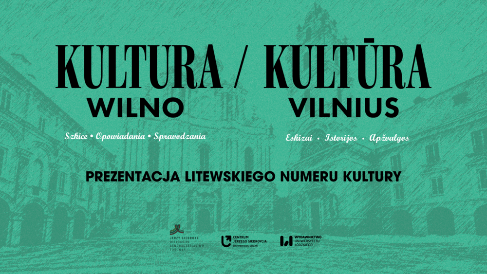 czarny tytuł na zielonym tle