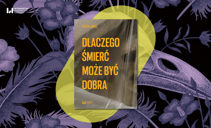 okładka książki na fioletowym tle