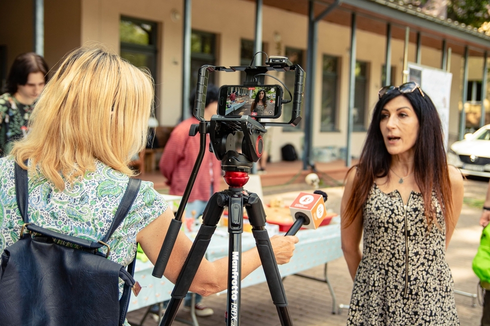 Dr Borowska udzielająca wywiadu