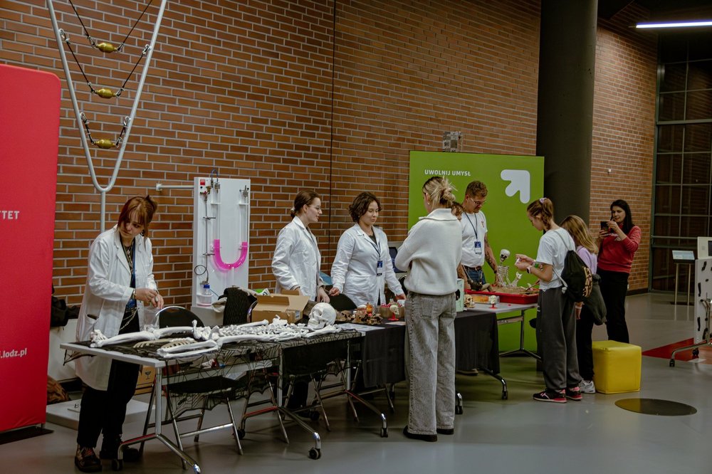 Widok na stoisko z daleka