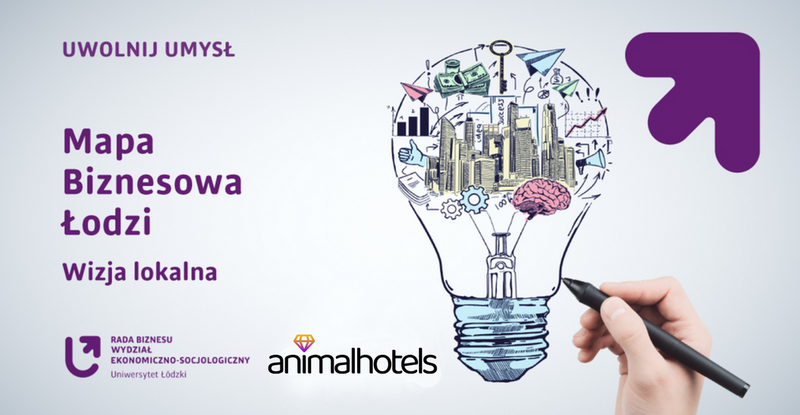 baner projektu Mapa biznesowa Łodzi - Wizja lokalna w Animalhotels.com