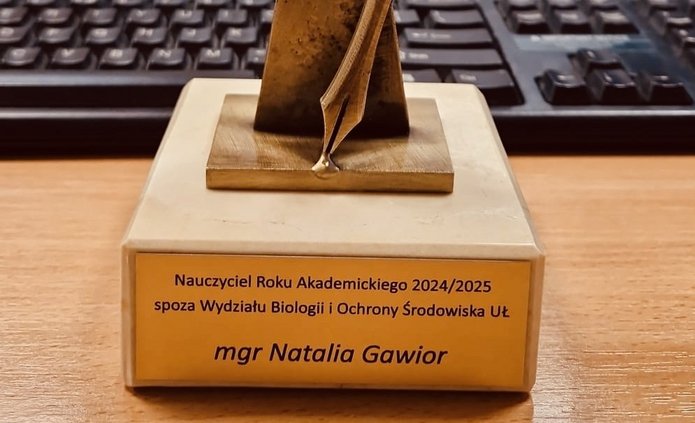 nagroda dla mgr Natalii Gawior