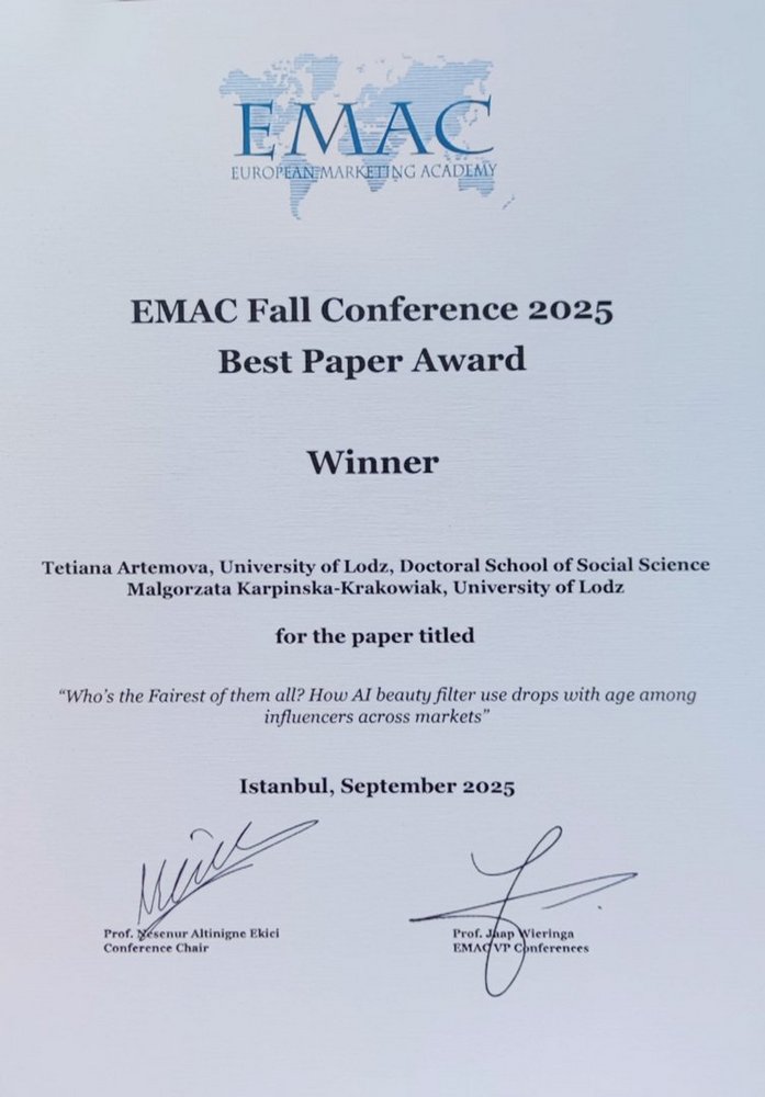 Nagroda EMAC dla badaczek UŁ