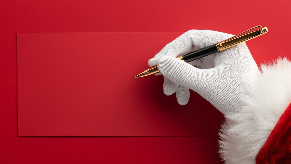 ręką pisząca list