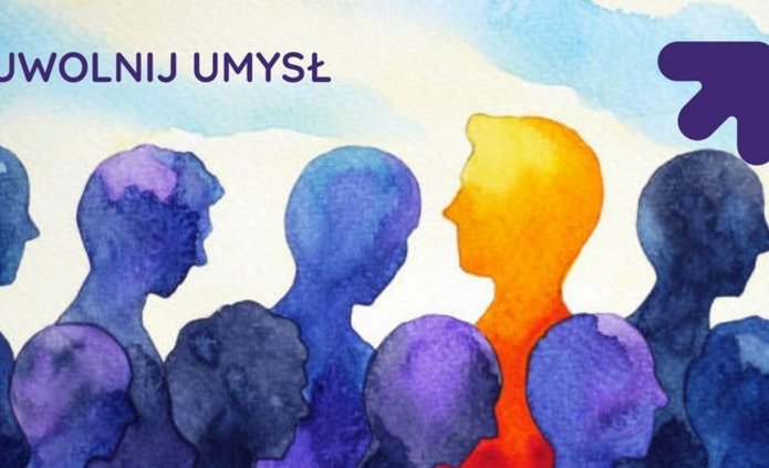 sylwetki ludzi w kolorze fioletowym