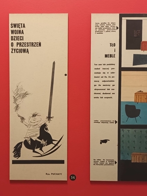 fragment wystawy poświęconej magazynowi Ty i ja, dział Mieszkanie