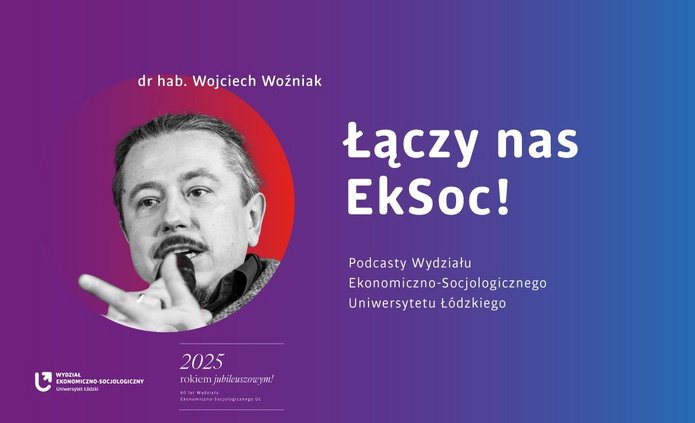 zdjęcie dr hab. Woźniaka i tytuł podcastu