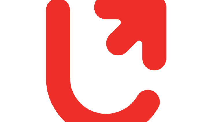 Logo Uniwersytetu łódzkiego czerwone na białym tle