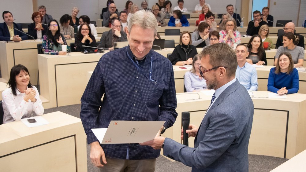 Kadr z wręczenia nagród